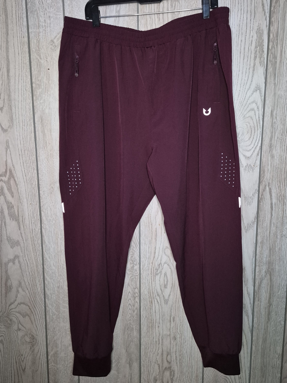 Men's Burgundy Performance Jogger Pants